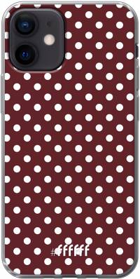 Burgundy Dots iPhone 12 Mini