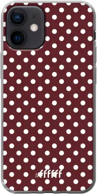 Burgundy Dots iPhone 12 Mini