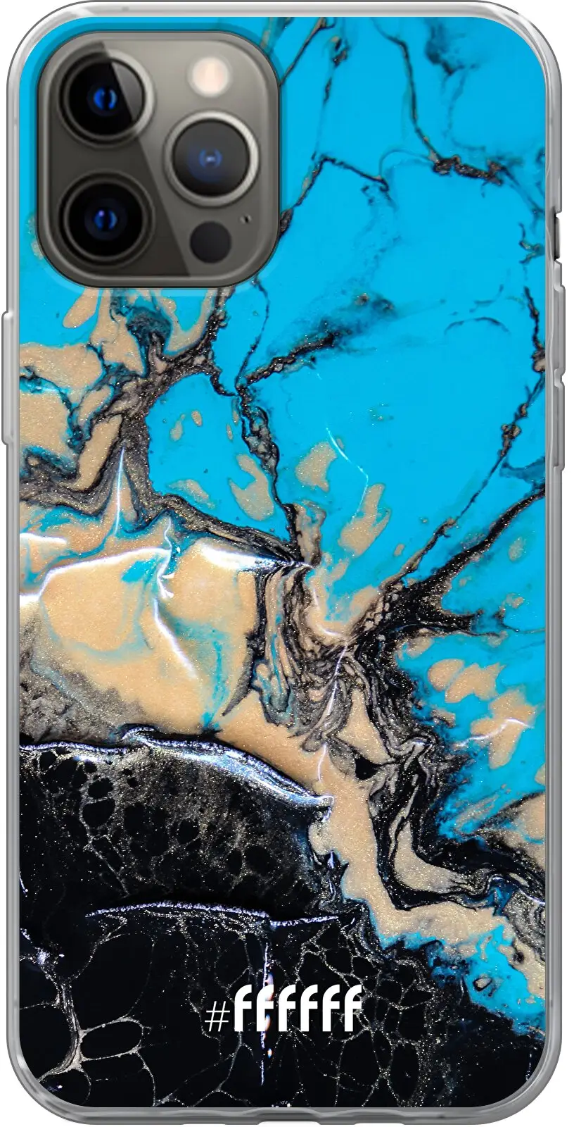 Blue meets Dark Marble iPhone 12 Pro Max