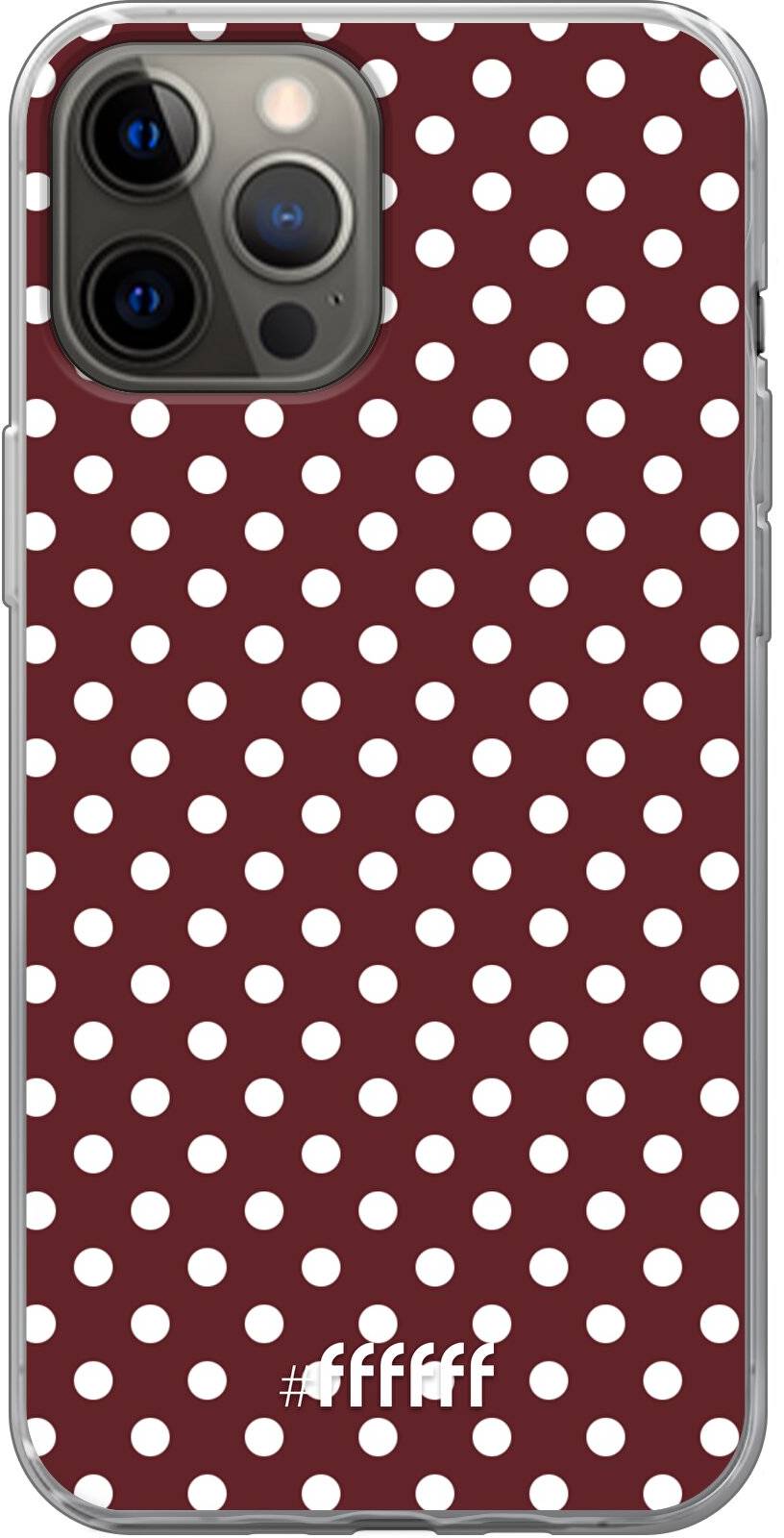 Burgundy Dots iPhone 12 Pro Max