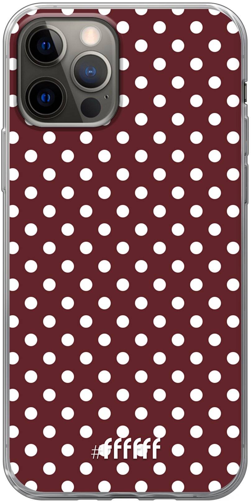 Burgundy Dots iPhone 12 Pro
