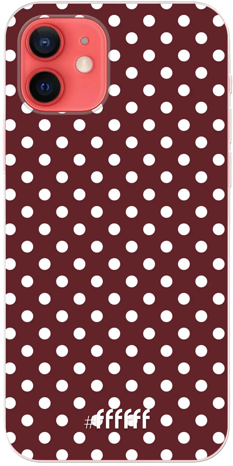 Burgundy Dots iPhone 12 Pro