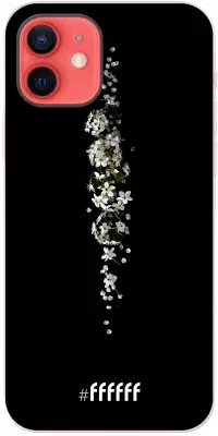 White flowers in the dark iPhone 12 Pro