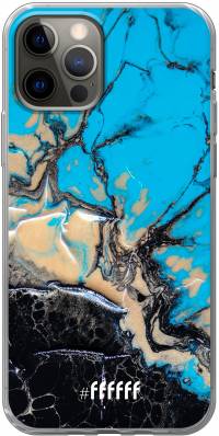 Blue meets Dark Marble iPhone 12