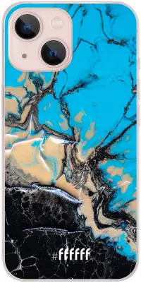 Blue meets Dark Marble iPhone 13 Mini