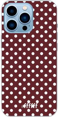 Burgundy Dots iPhone 13 Pro Max