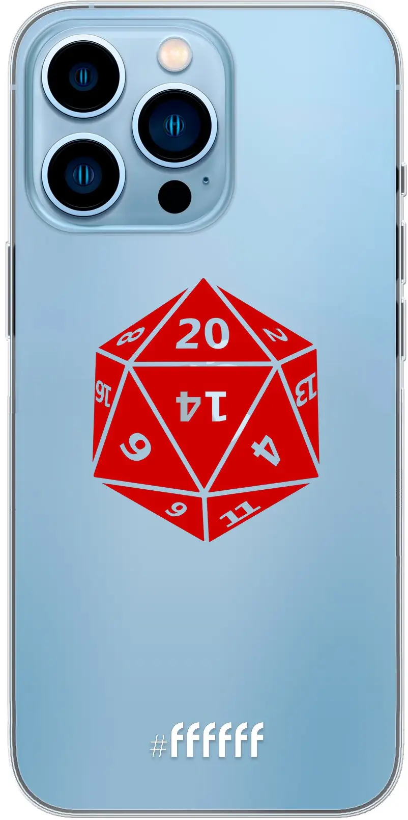 D20 - Transparant iPhone 13 Pro Max