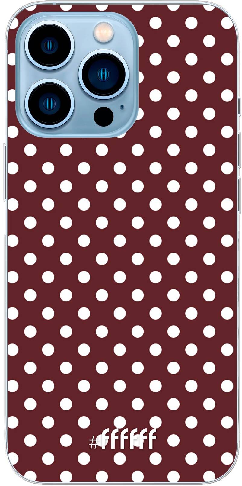 Burgundy Dots iPhone 13 Pro