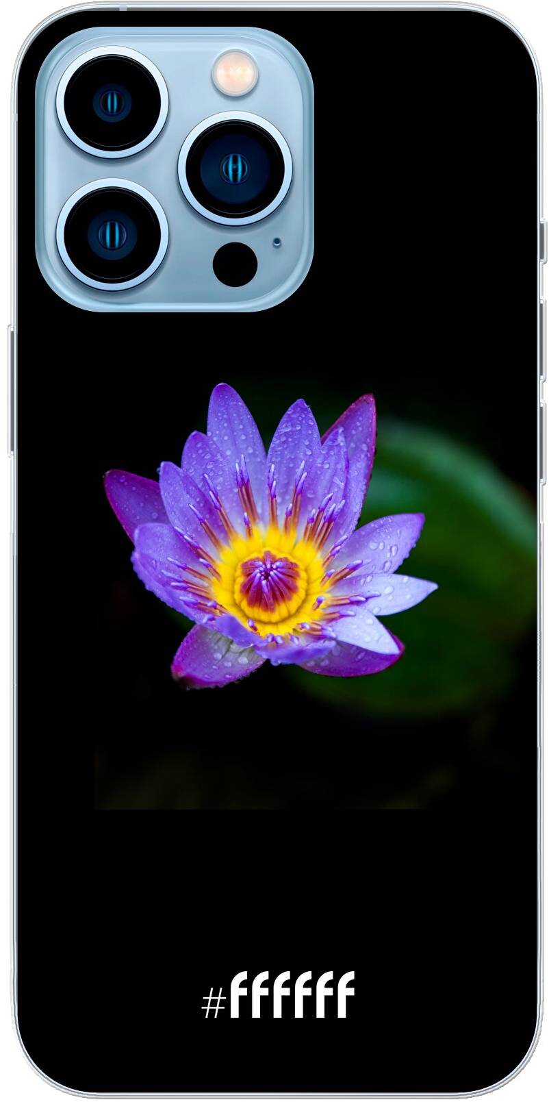 Purple Flower in the Dark iPhone 13 Pro
