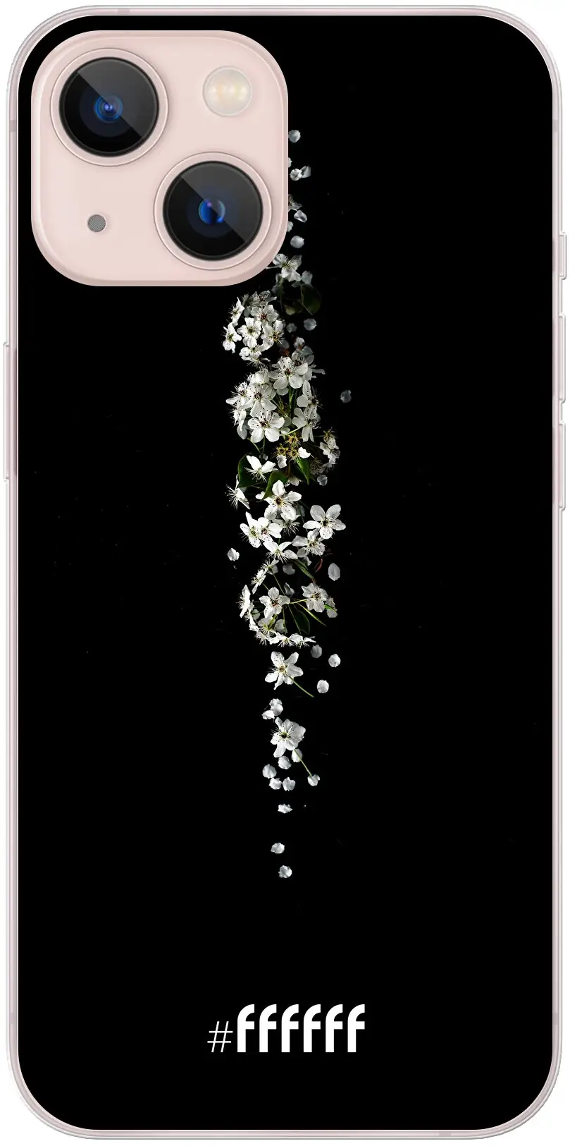 White flowers in the dark iPhone 13