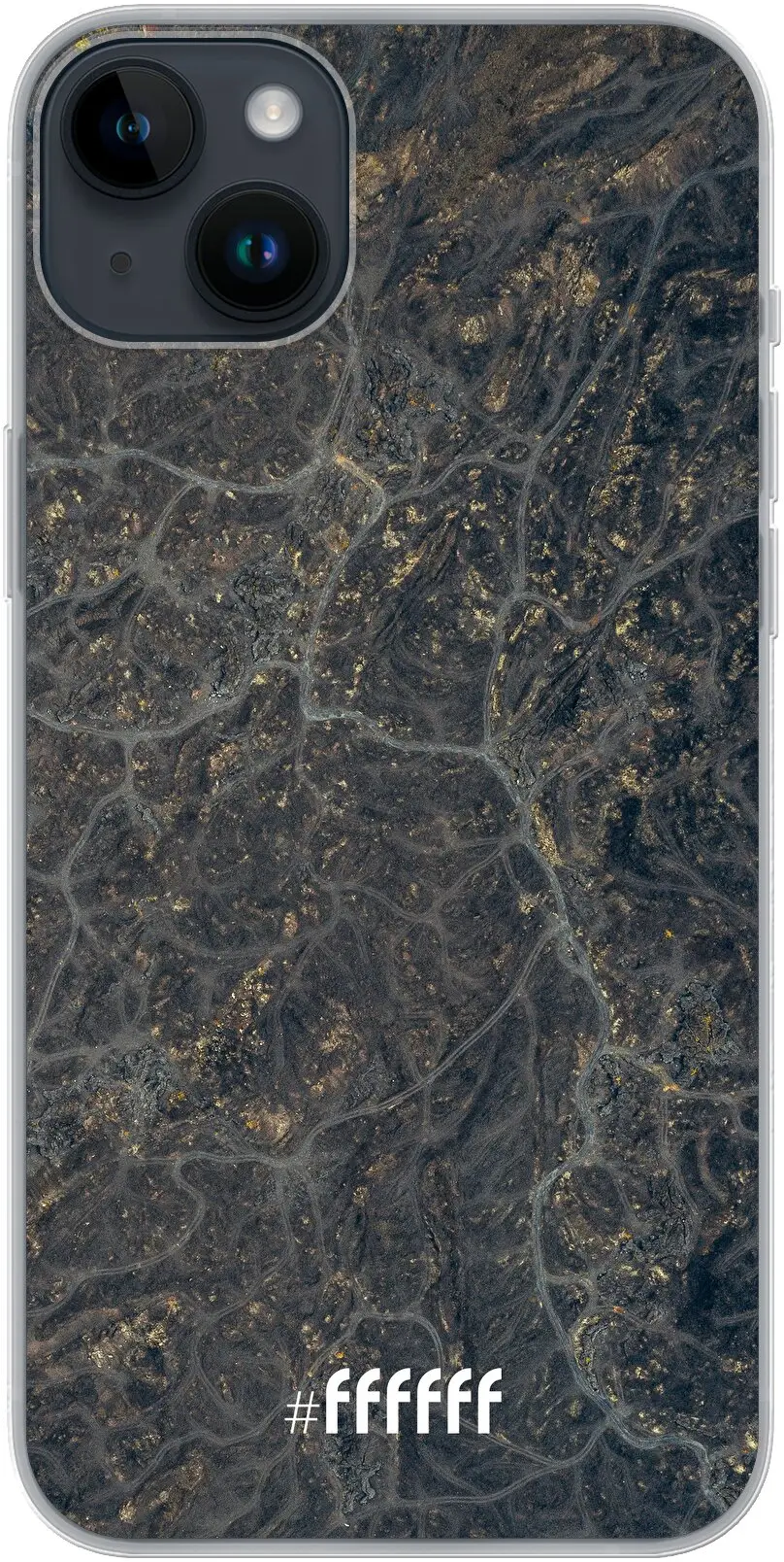 Golden Glitter Marble iPhone 14 Plus