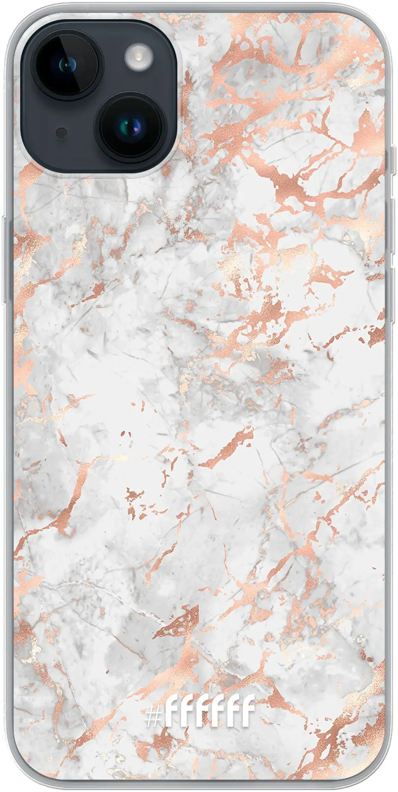 Peachy Marble iPhone 14 Plus