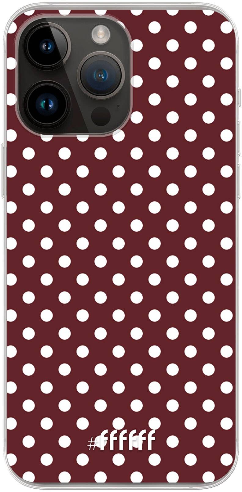 Burgundy Dots iPhone 14 Pro Max