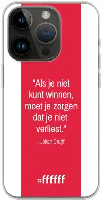 AFC Ajax Quote Johan Cruijff iPhone 14 Pro