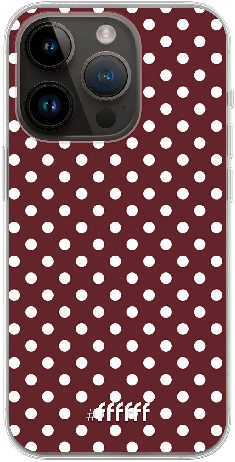 Burgundy Dots iPhone 14 Pro