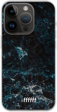 Dark Blue Marble iPhone 14 Pro