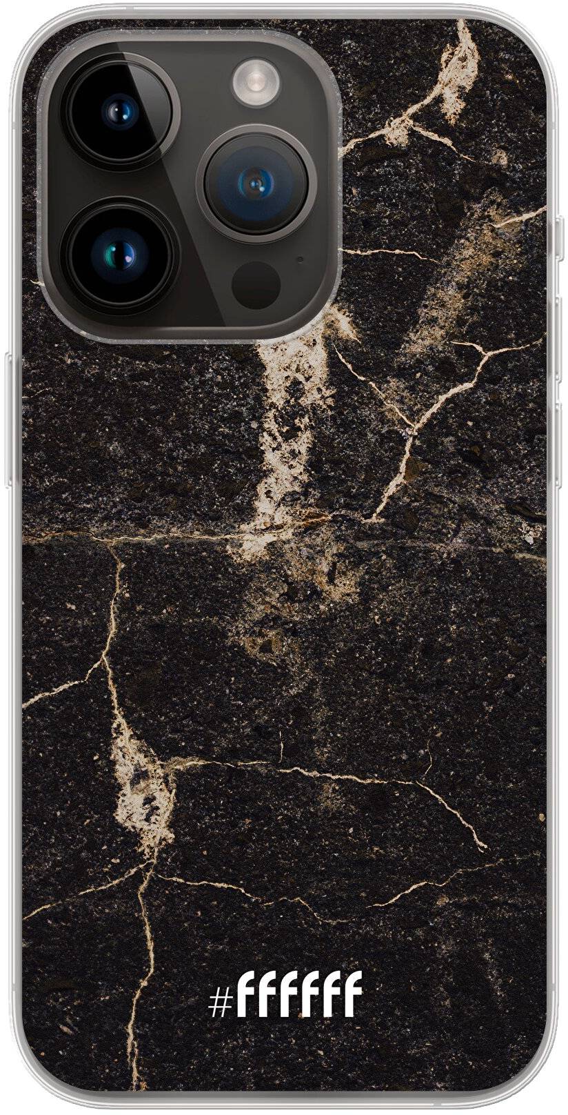 Dark Golden Marble iPhone 14 Pro