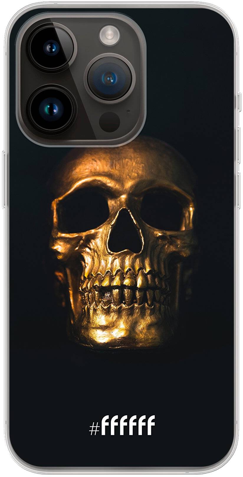 Gold Skull iPhone 14 Pro