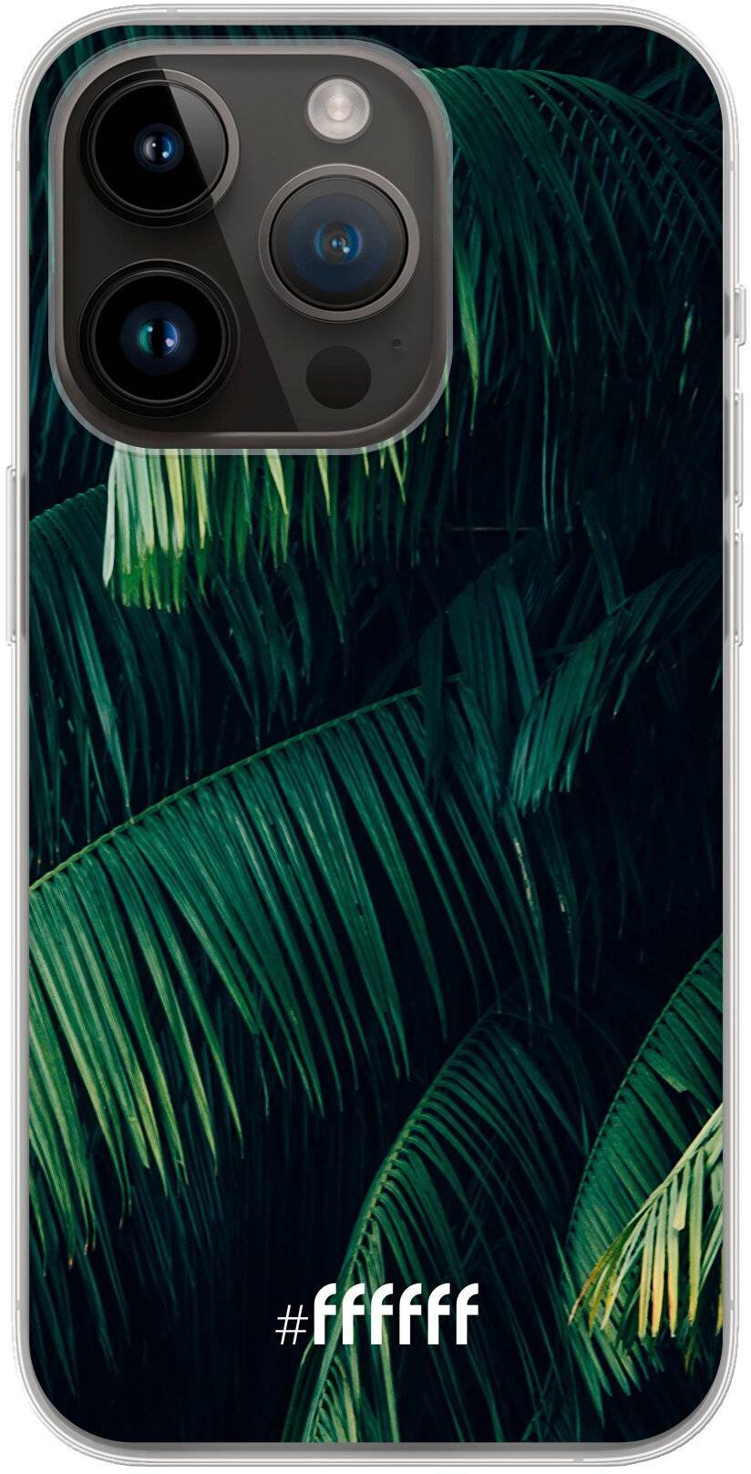 Palm Leaves Dark iPhone 14 Pro