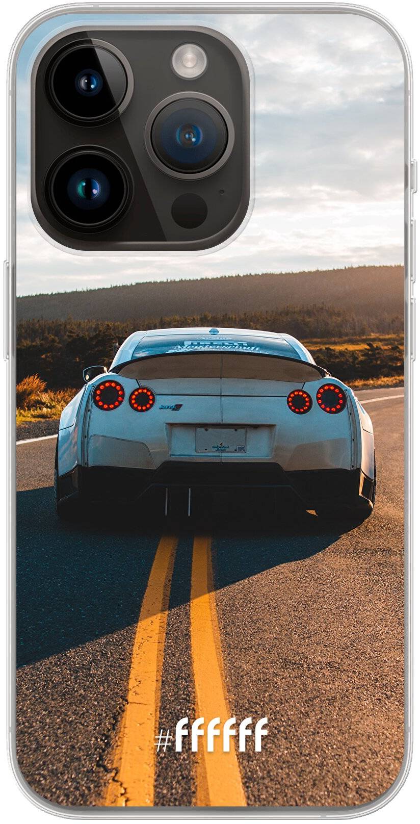 Silver Sports Car iPhone 14 Pro