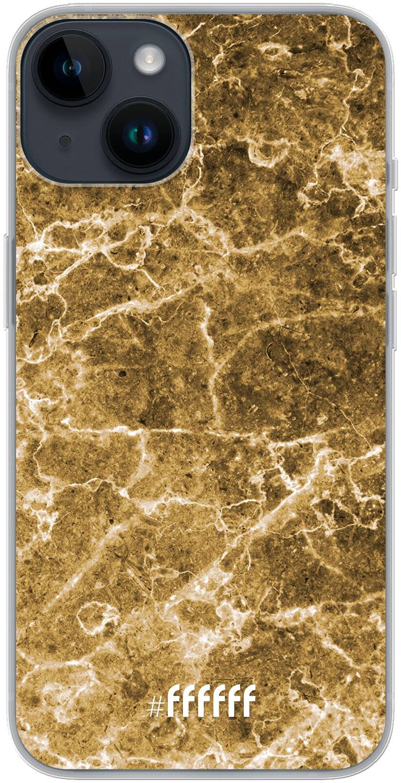 Gold Marble iPhone 14