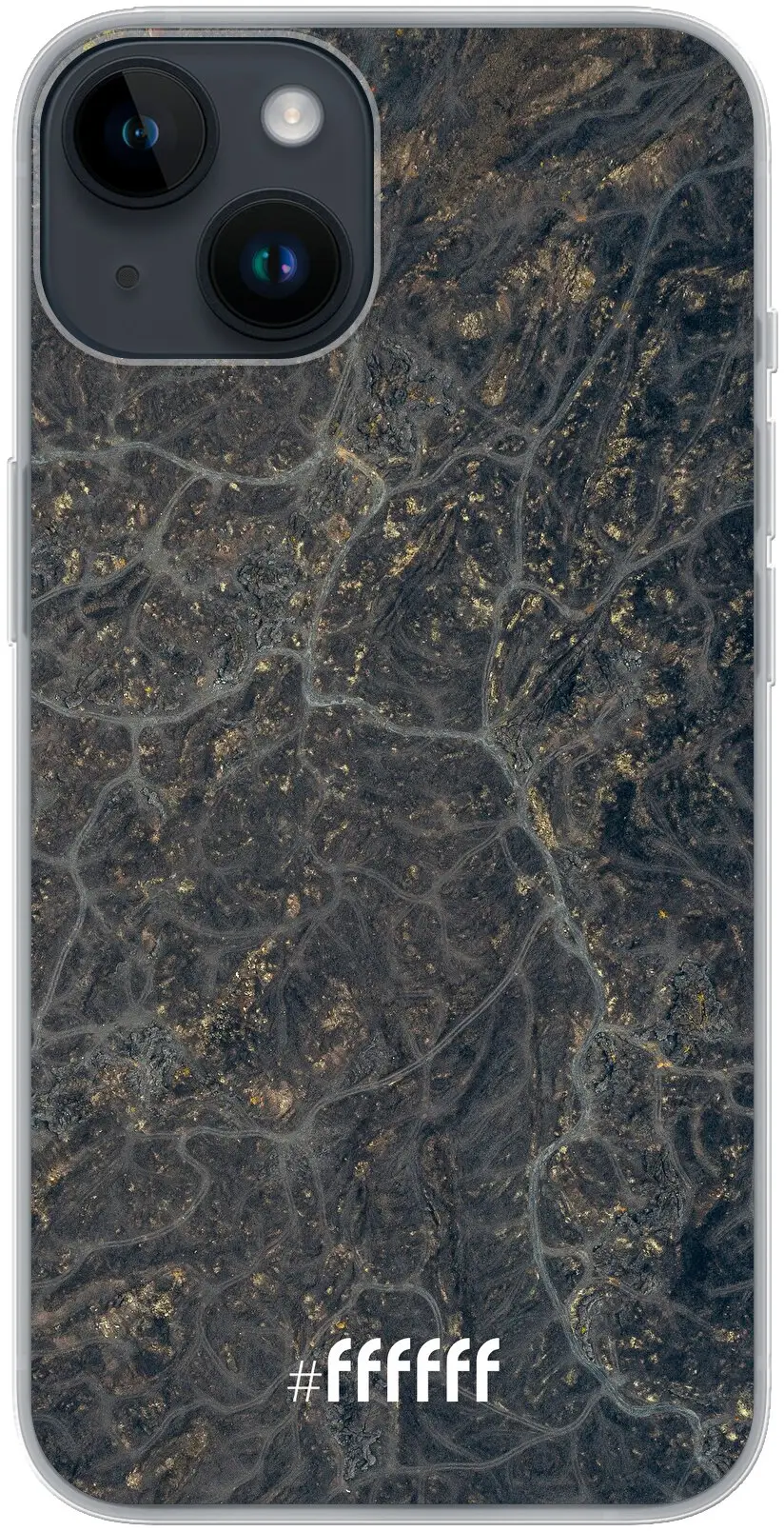 Golden Glitter Marble iPhone 14