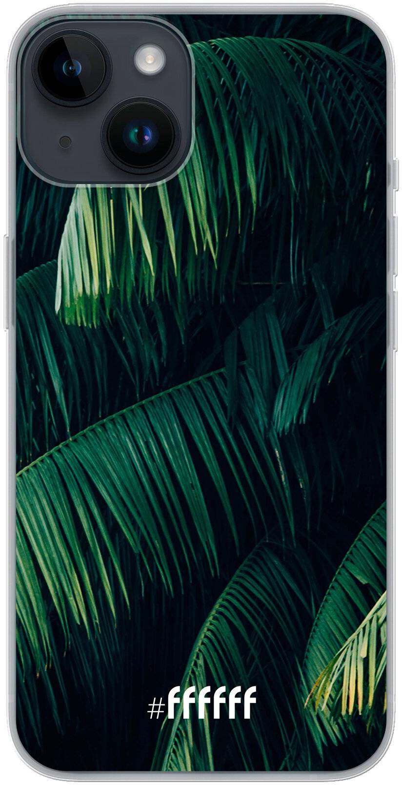 Palm Leaves Dark iPhone 14