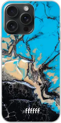 Blue meets Dark Marble iPhone 15 Pro Max