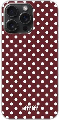 Burgundy Dots iPhone 15 Pro Max