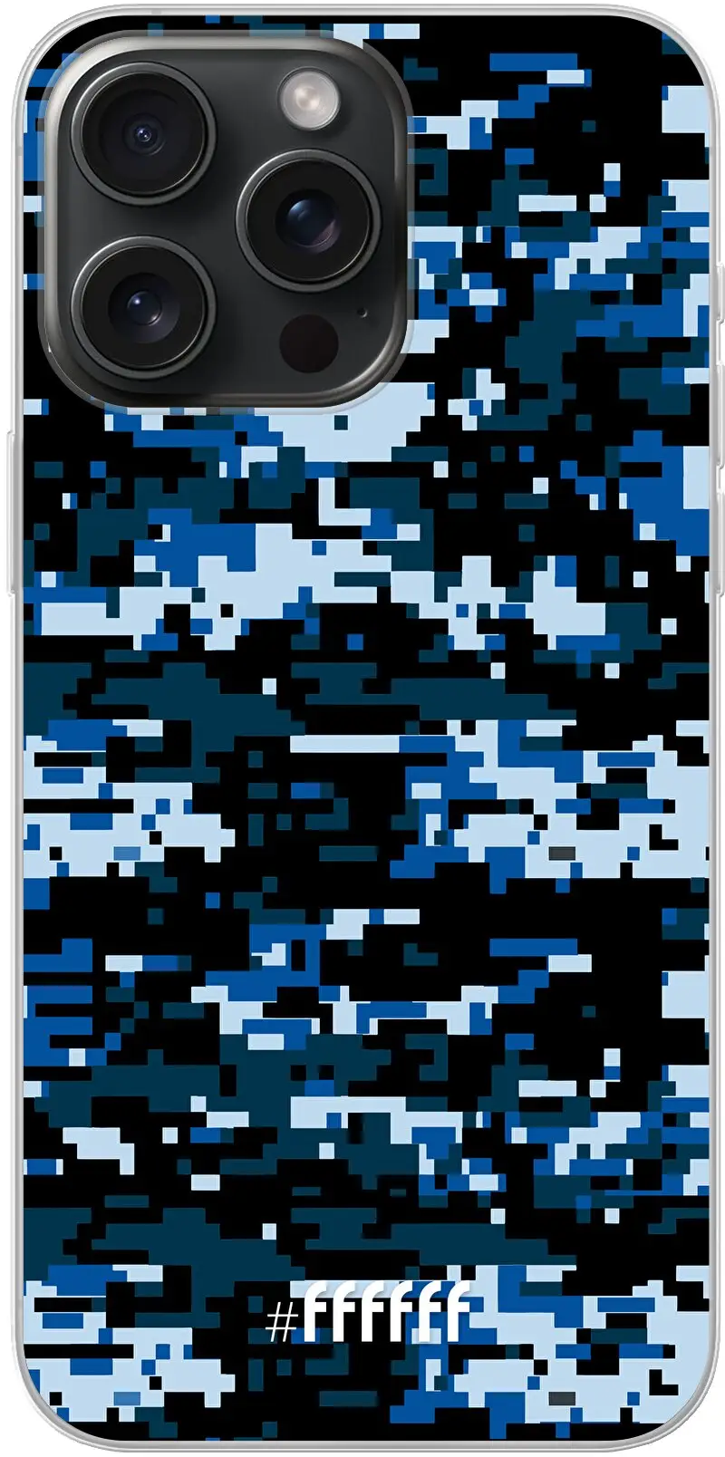 Navy Camouflage iPhone 15 Pro Max