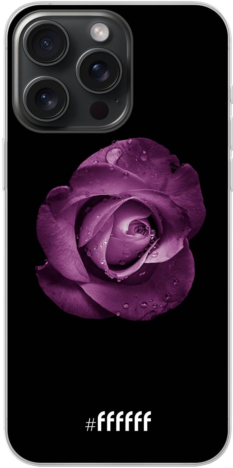 Purple Rose iPhone 15 Pro Max