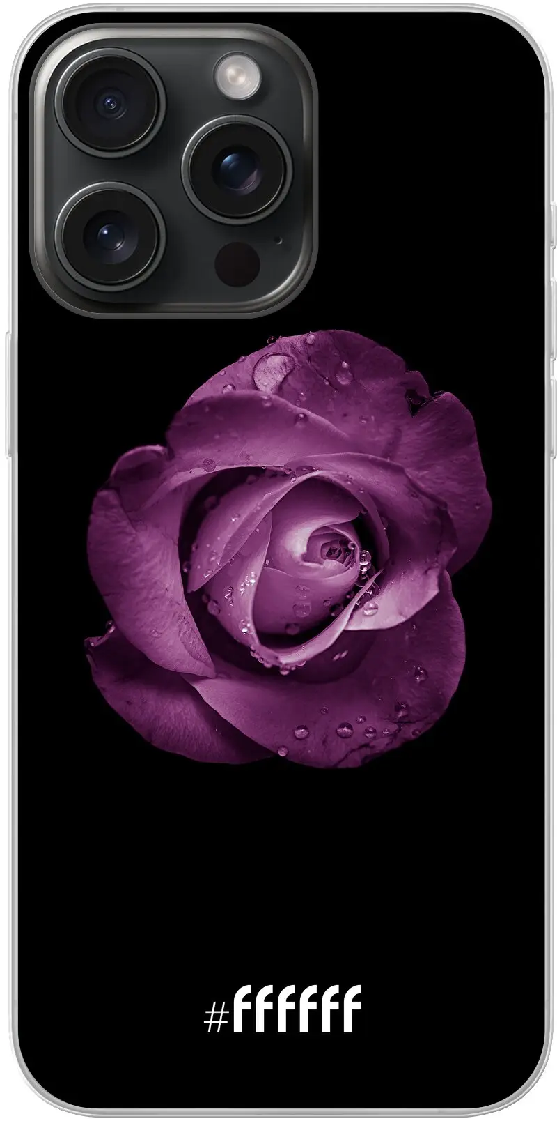 Purple Rose iPhone 15 Pro Max