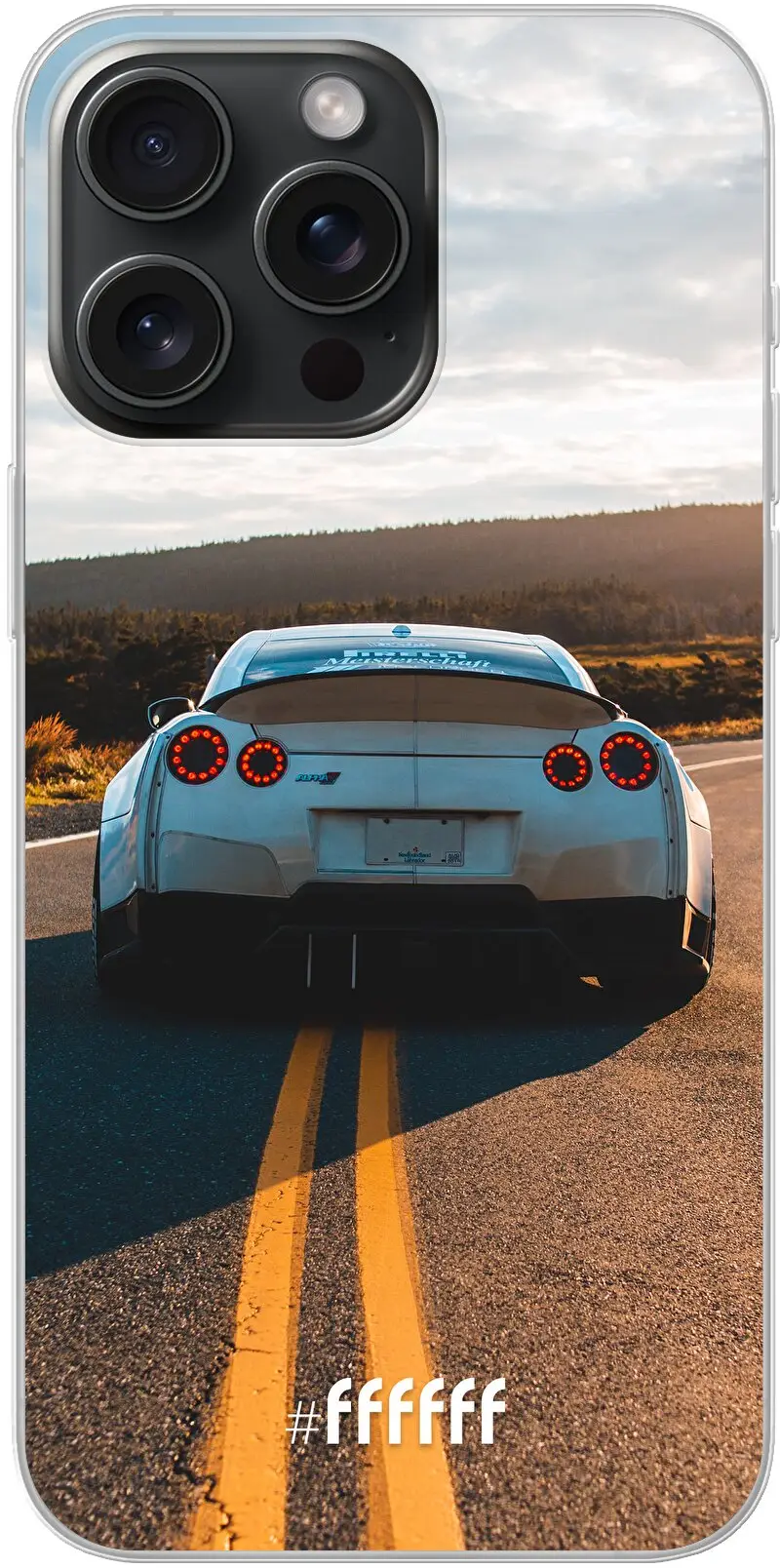 Silver Sports Car iPhone 15 Pro Max