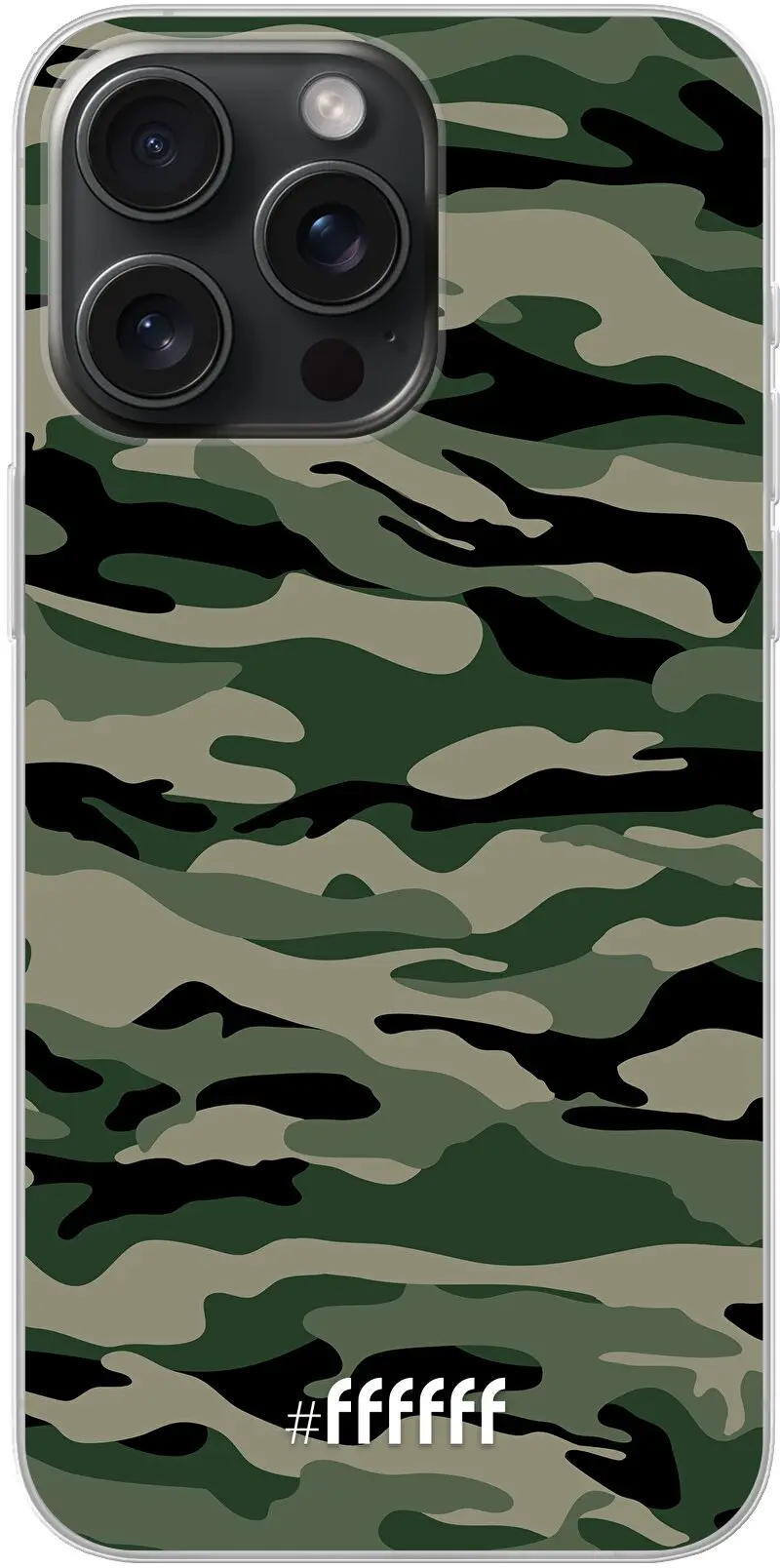 Woodland Camouflage iPhone 15 Pro Max