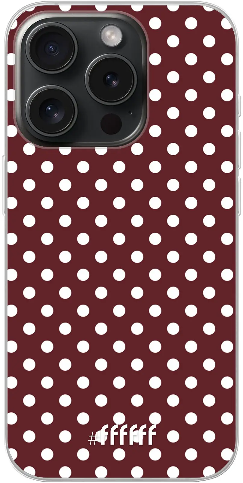 Burgundy Dots iPhone 15 Pro