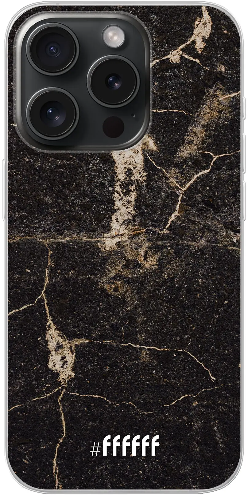 Dark Golden Marble iPhone 15 Pro