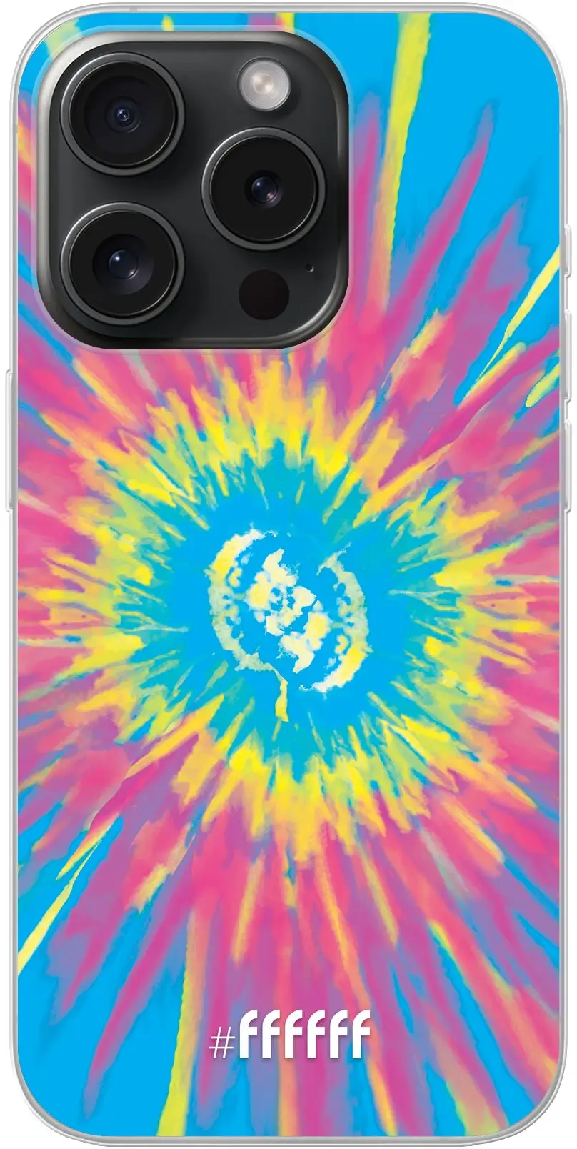 Flower Tie Dye iPhone 15 Pro