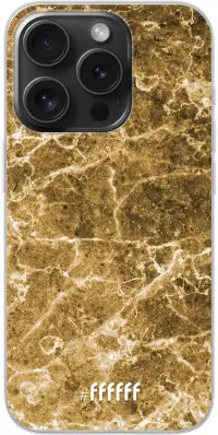 Gold Marble iPhone 15 Pro