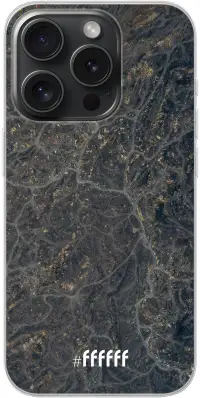 Golden Glitter Marble iPhone 15 Pro