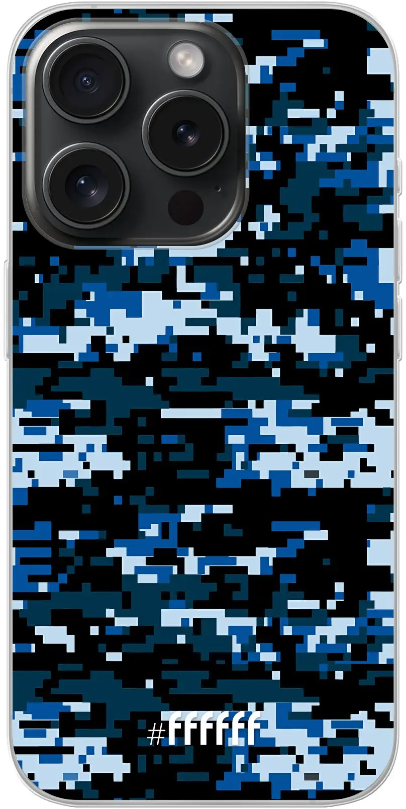 Navy Camouflage iPhone 15 Pro