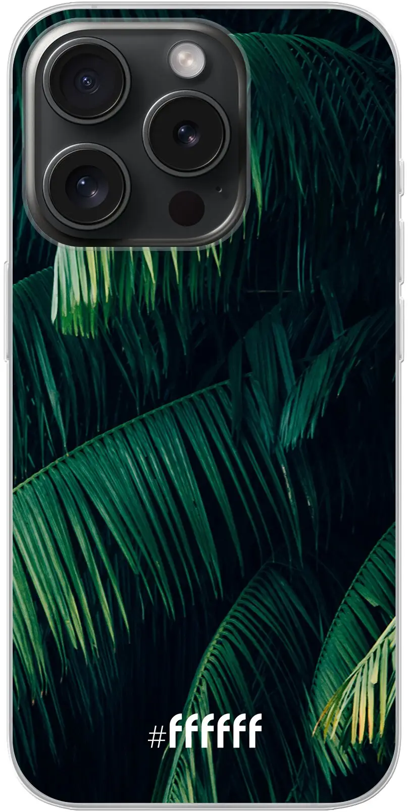 Palm Leaves Dark iPhone 15 Pro