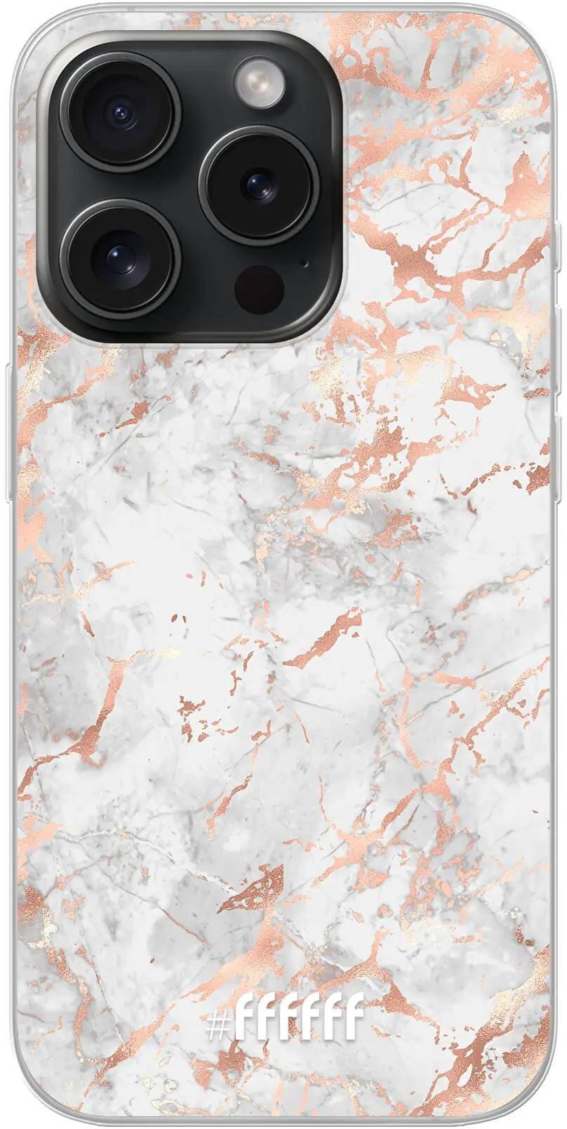 Peachy Marble iPhone 15 Pro