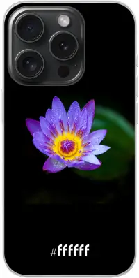 Purple Flower in the Dark iPhone 15 Pro