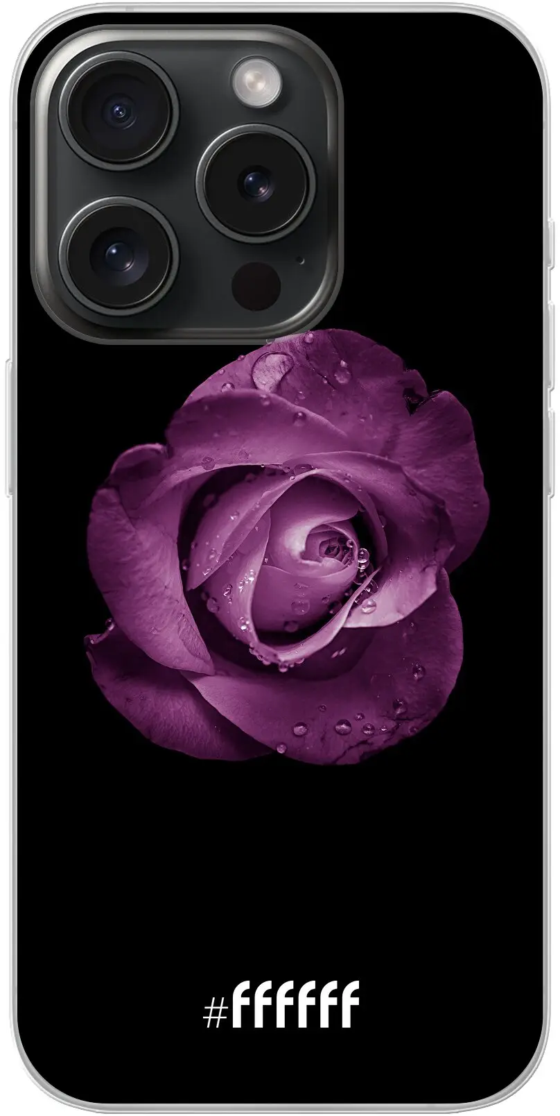 Purple Rose iPhone 15 Pro