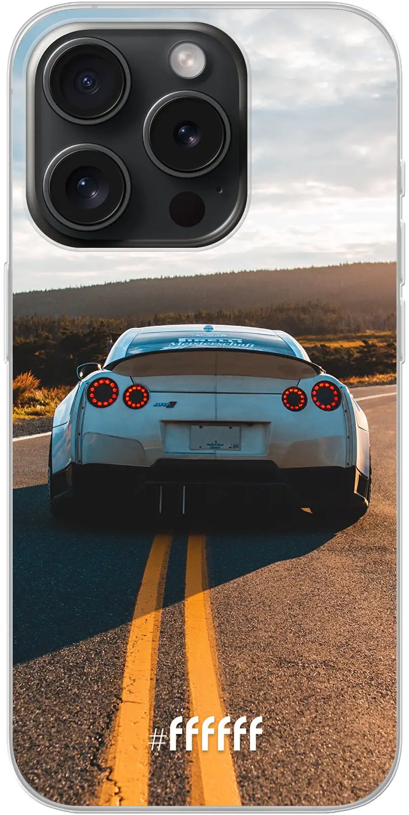 Silver Sports Car iPhone 15 Pro