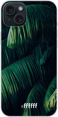 Palm Leaves Dark iPhone 15 Plus