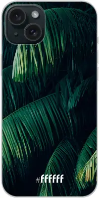 Palm Leaves Dark iPhone 15 Plus