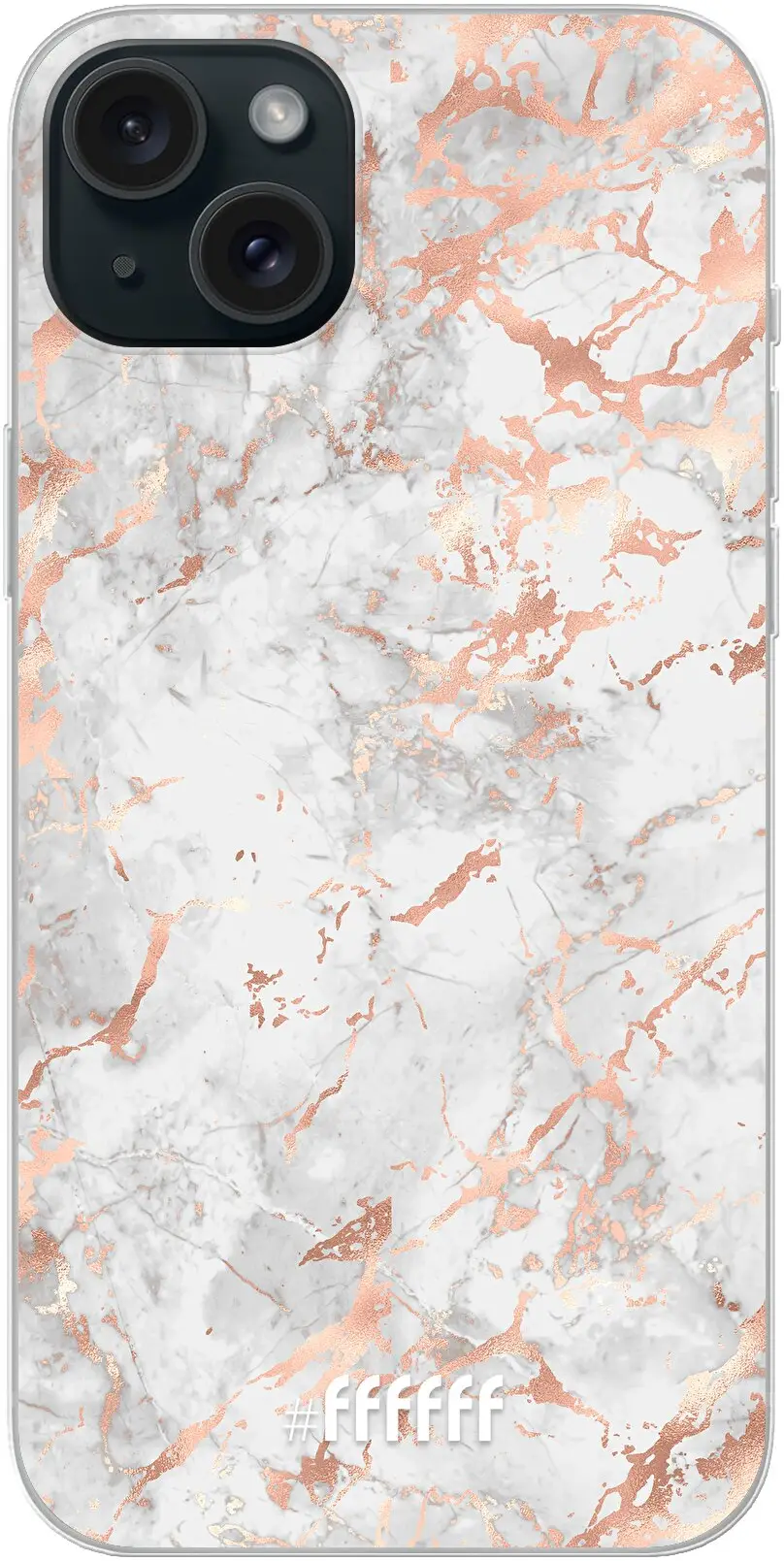 Peachy Marble iPhone 15 Plus