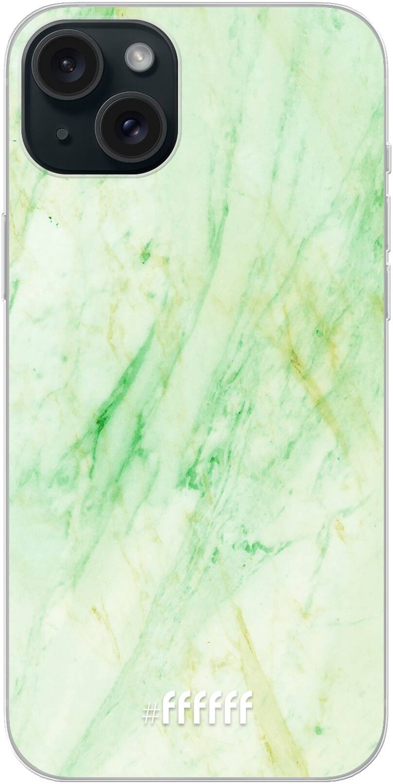 Pistachio Marble iPhone 15 Plus