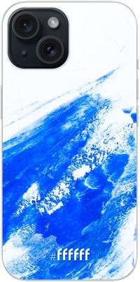 Blue Brush Stroke iPhone 15